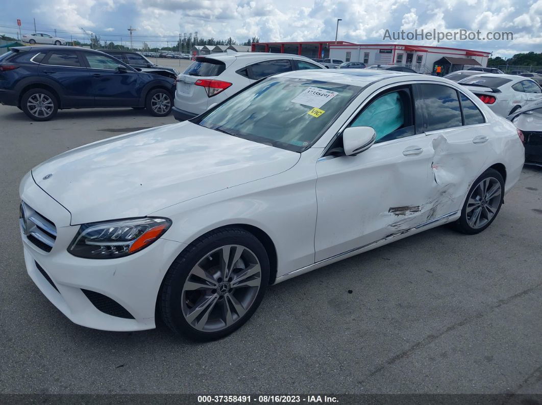 2019 Mercedes-benz C-class C 300 White vin: 55SWF8DB4KU294041