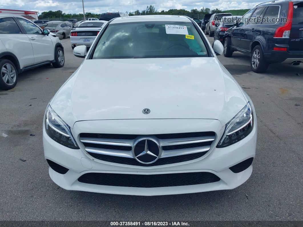 2019 Mercedes-benz C-class C 300 White vin: 55SWF8DB4KU294041