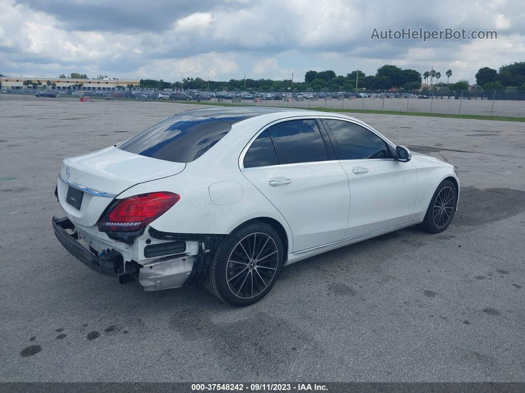 2019 Mercedes-benz C-class C 300 White vin: 55SWF8DB4KU294511