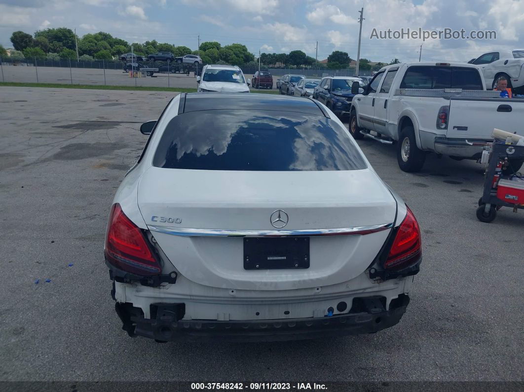 2019 Mercedes-benz C-class C 300 White vin: 55SWF8DB4KU294511