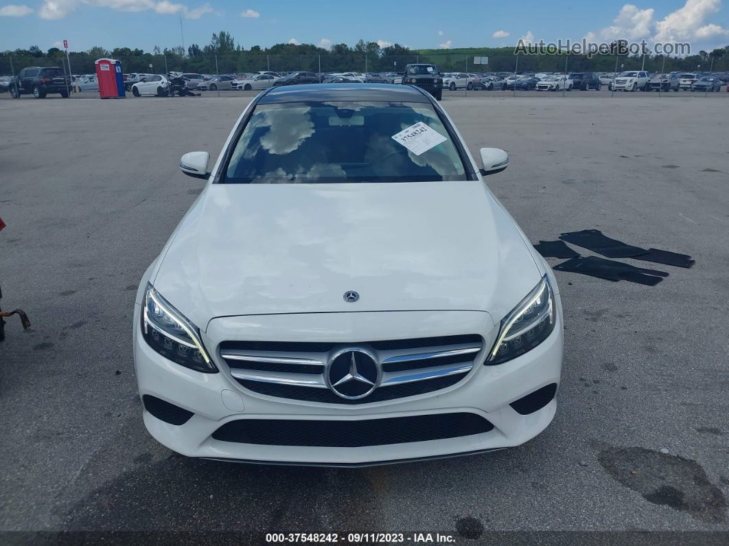 2019 Mercedes-benz C-class C 300 White vin: 55SWF8DB4KU294511