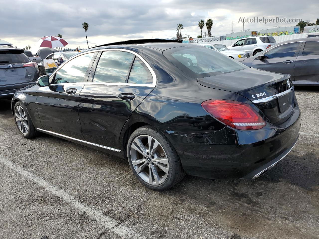 2019 Mercedes-benz C 300 Черный vin: 55SWF8DB4KU306236