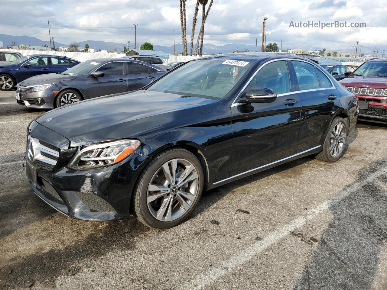 2019 Mercedes-benz C 300 Черный vin: 55SWF8DB4KU306236