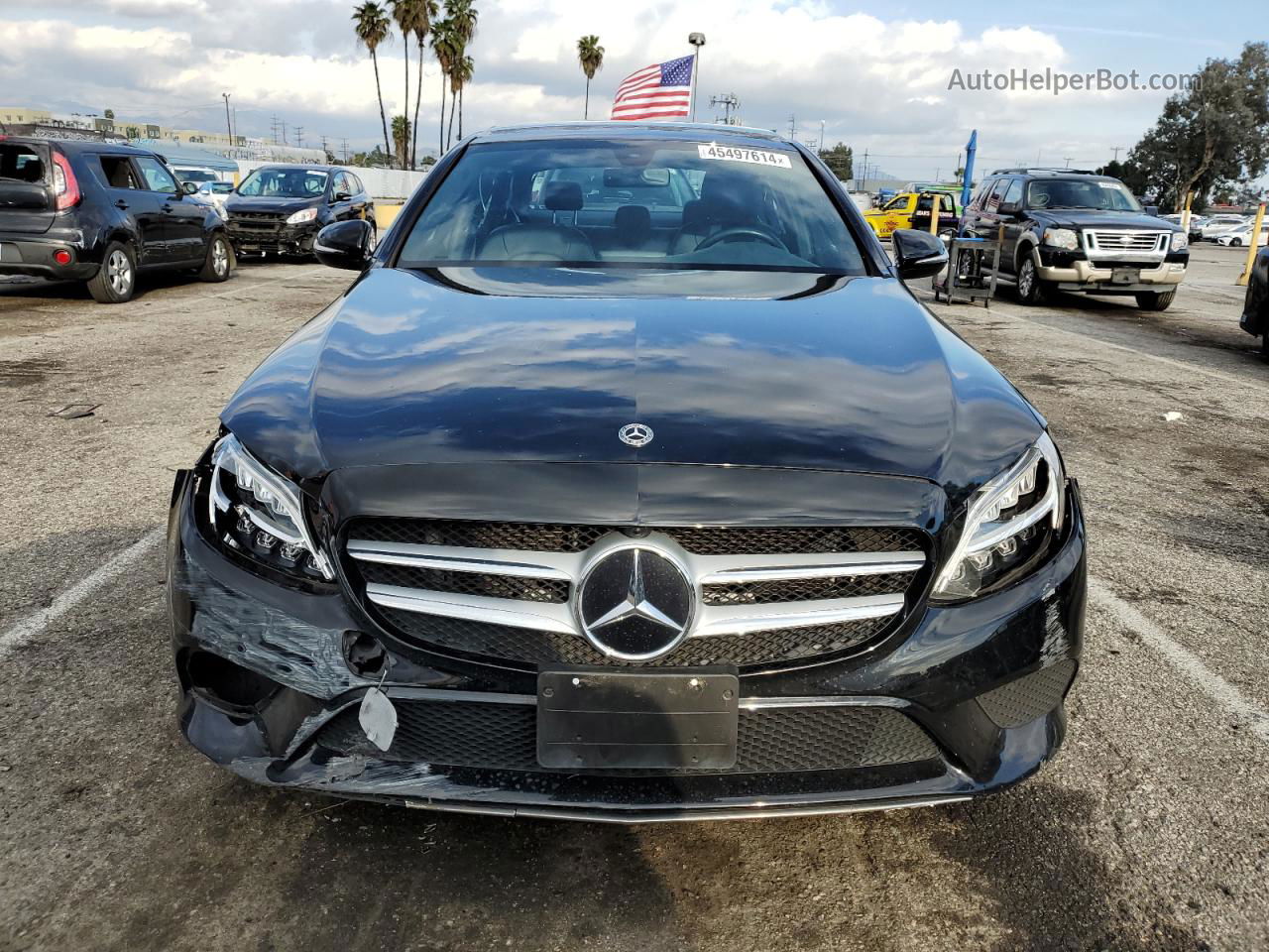 2019 Mercedes-benz C 300 Черный vin: 55SWF8DB4KU306236