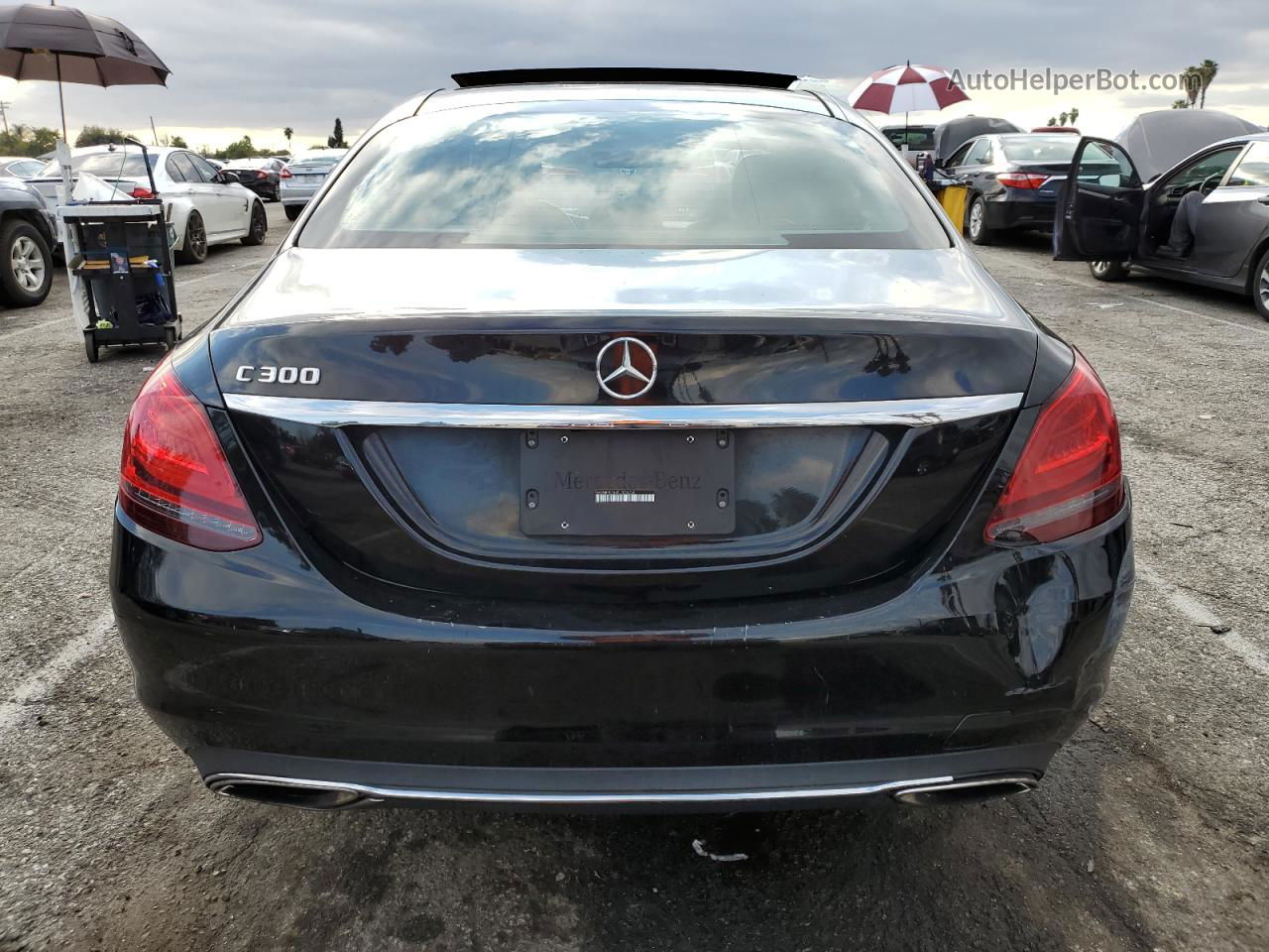 2019 Mercedes-benz C 300 Черный vin: 55SWF8DB4KU306236