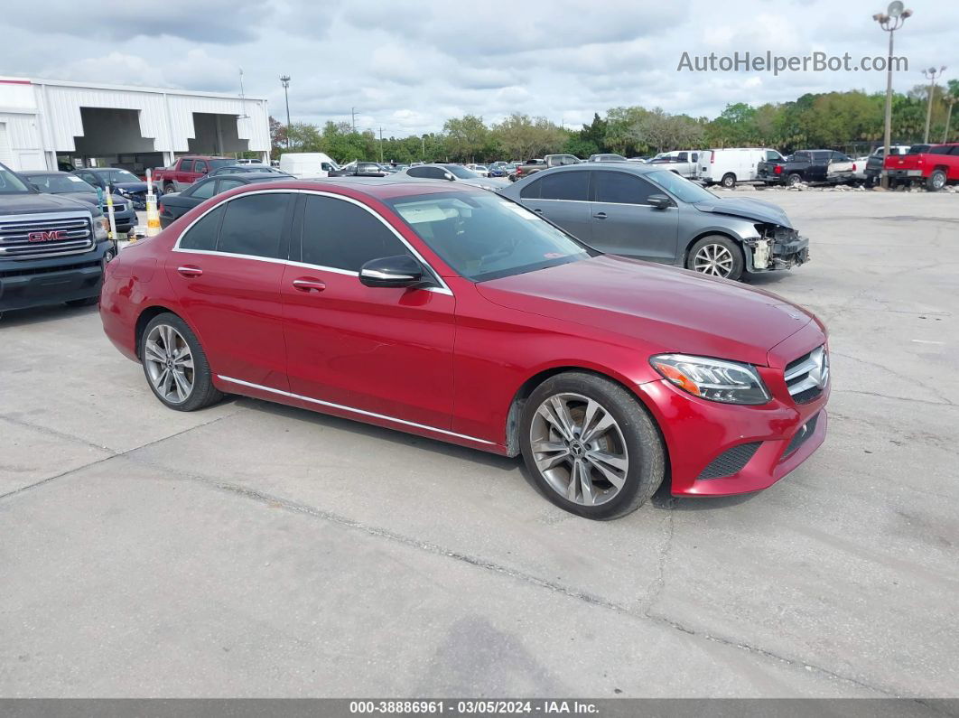 2019 Mercedes-benz C 300   Red vin: 55SWF8DB4KU310433