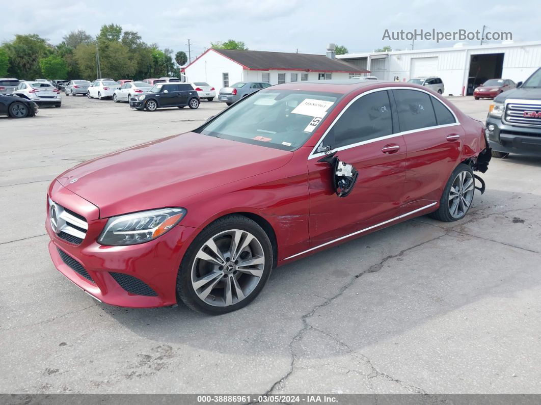 2019 Mercedes-benz C 300   Red vin: 55SWF8DB4KU310433