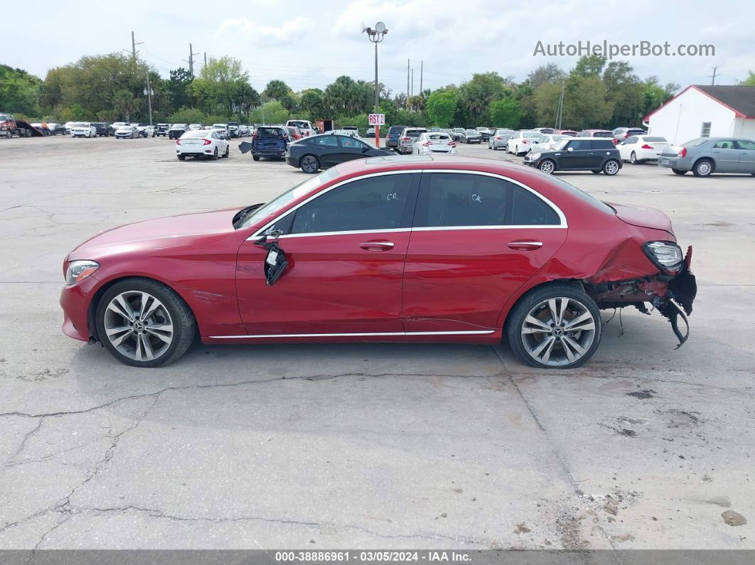 2019 Mercedes-benz C 300   Красный vin: 55SWF8DB4KU310433