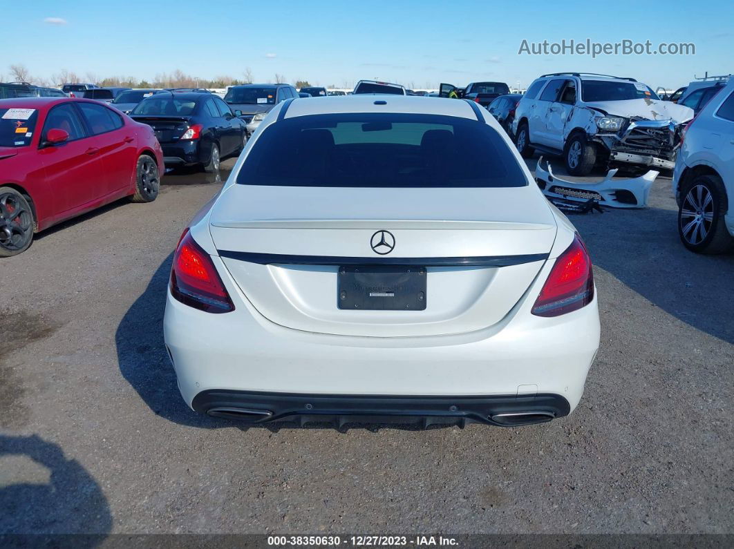 2019 Mercedes-benz C 300   White vin: 55SWF8DB4KU320654