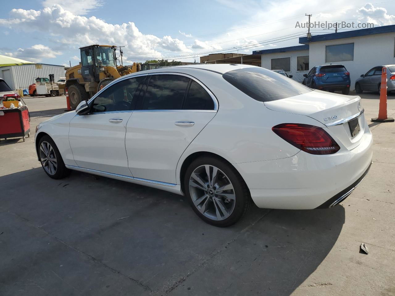 2019 Mercedes-benz C 300 White vin: 55SWF8DB5KU287826