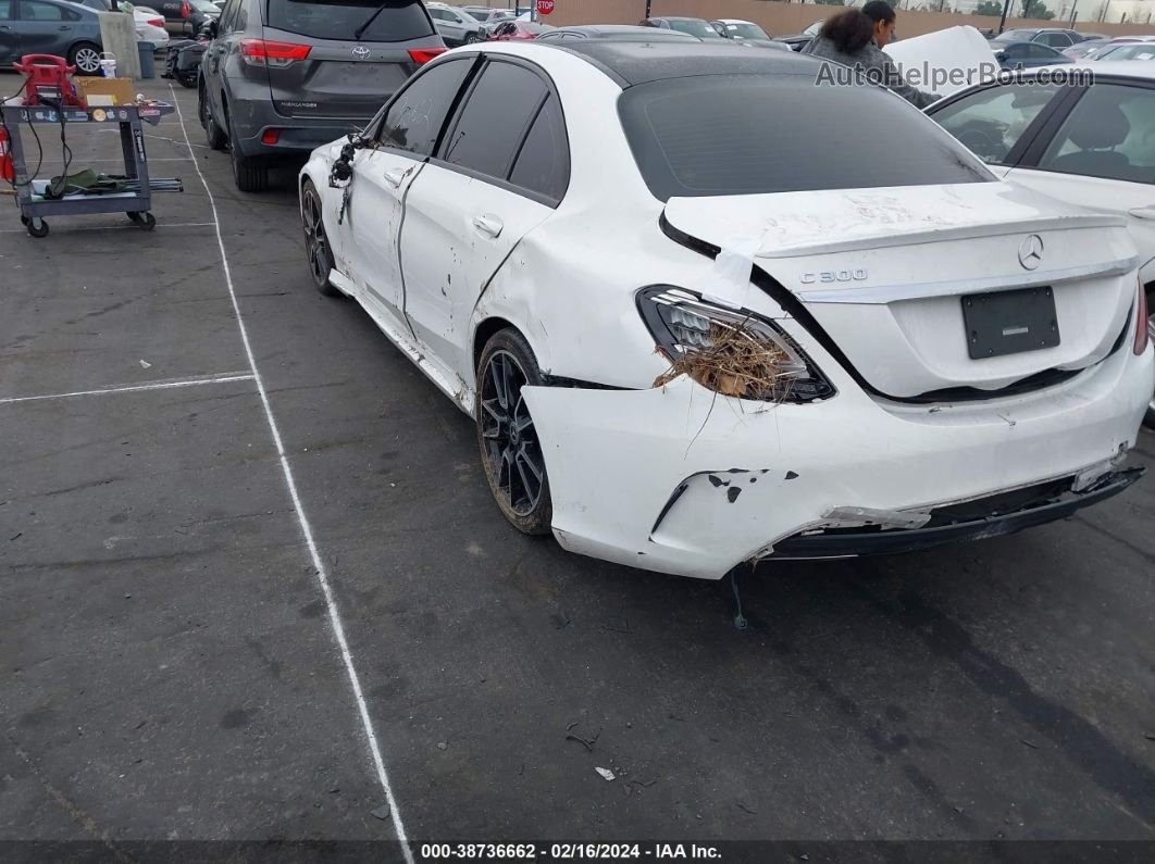 2019 Mercedes-benz C 300   White vin: 55SWF8DB5KU295800