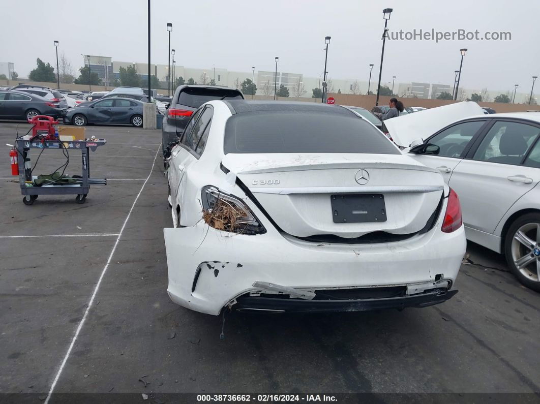 2019 Mercedes-benz C 300   White vin: 55SWF8DB5KU295800