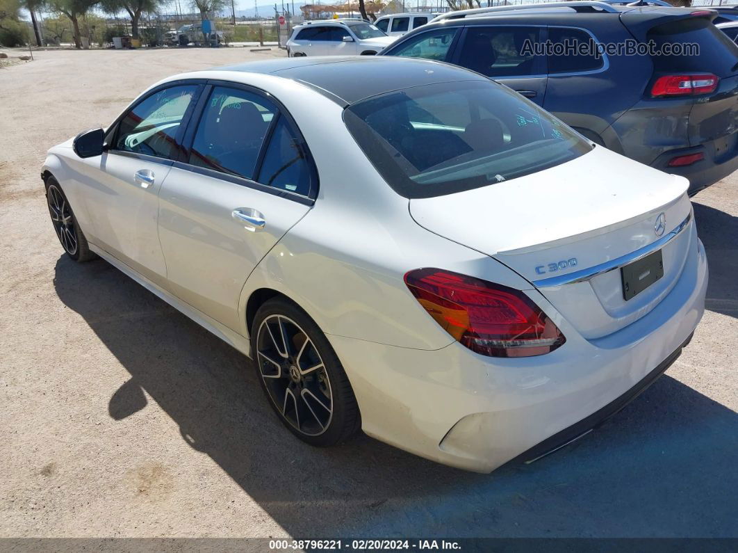 2019 Mercedes-benz C 300   White vin: 55SWF8DB5KU297384