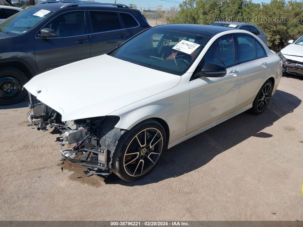 2019 Mercedes-benz C 300   White vin: 55SWF8DB5KU297384