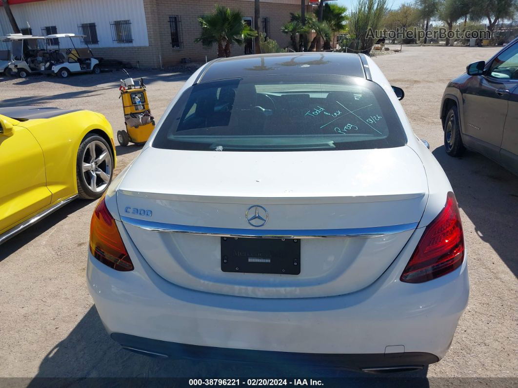 2019 Mercedes-benz C 300   White vin: 55SWF8DB5KU297384