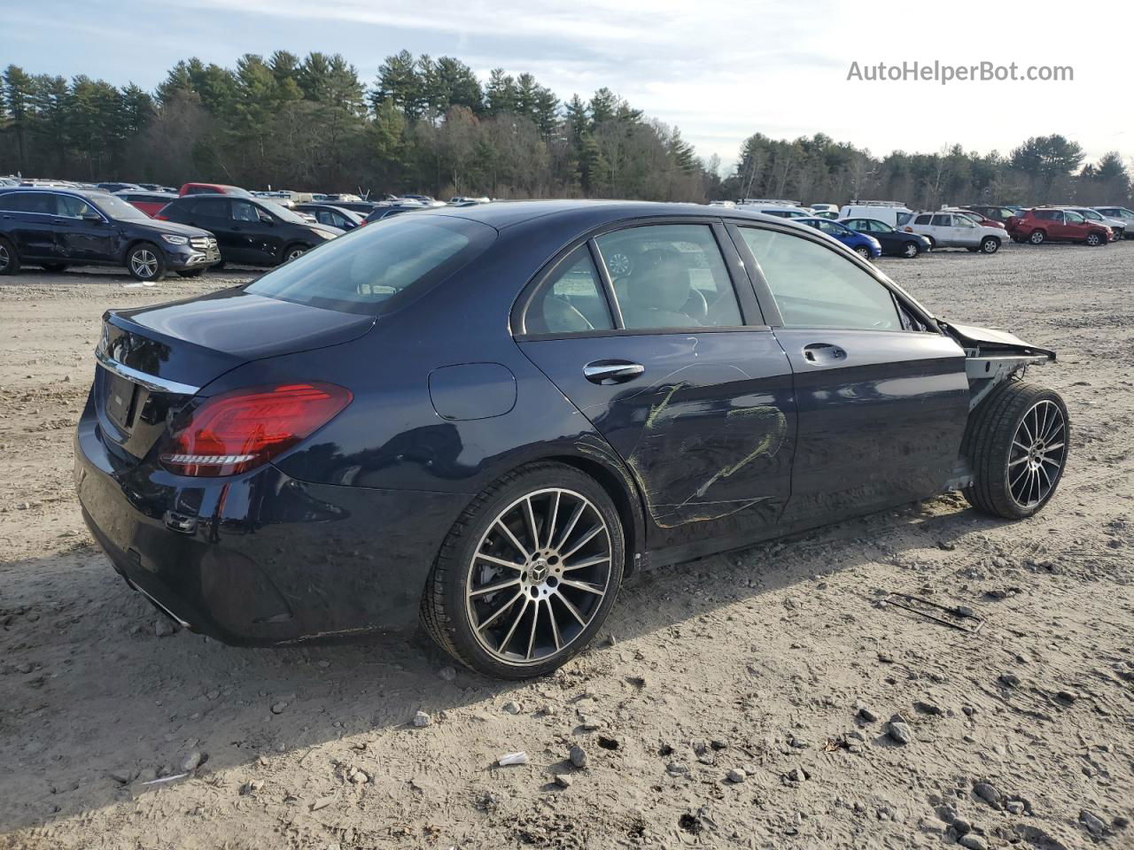 2019 Mercedes-benz C 300 Blue vin: 55SWF8DB5KU297837