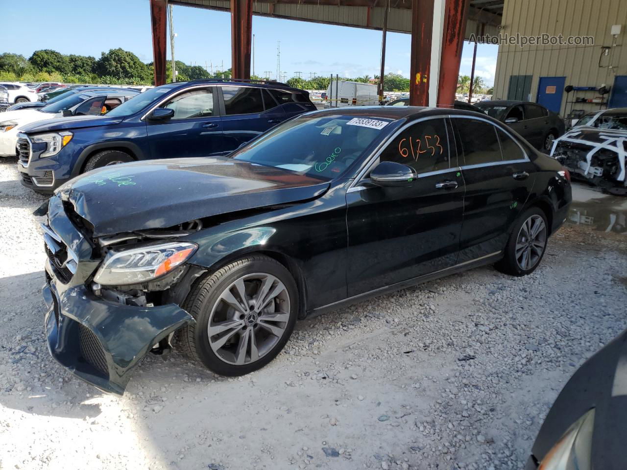 2019 Mercedes-benz C 300 Black vin: 55SWF8DB5KU302762