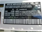 2019 Mercedes-benz C 300 White vin: 55SWF8DB6KU286703