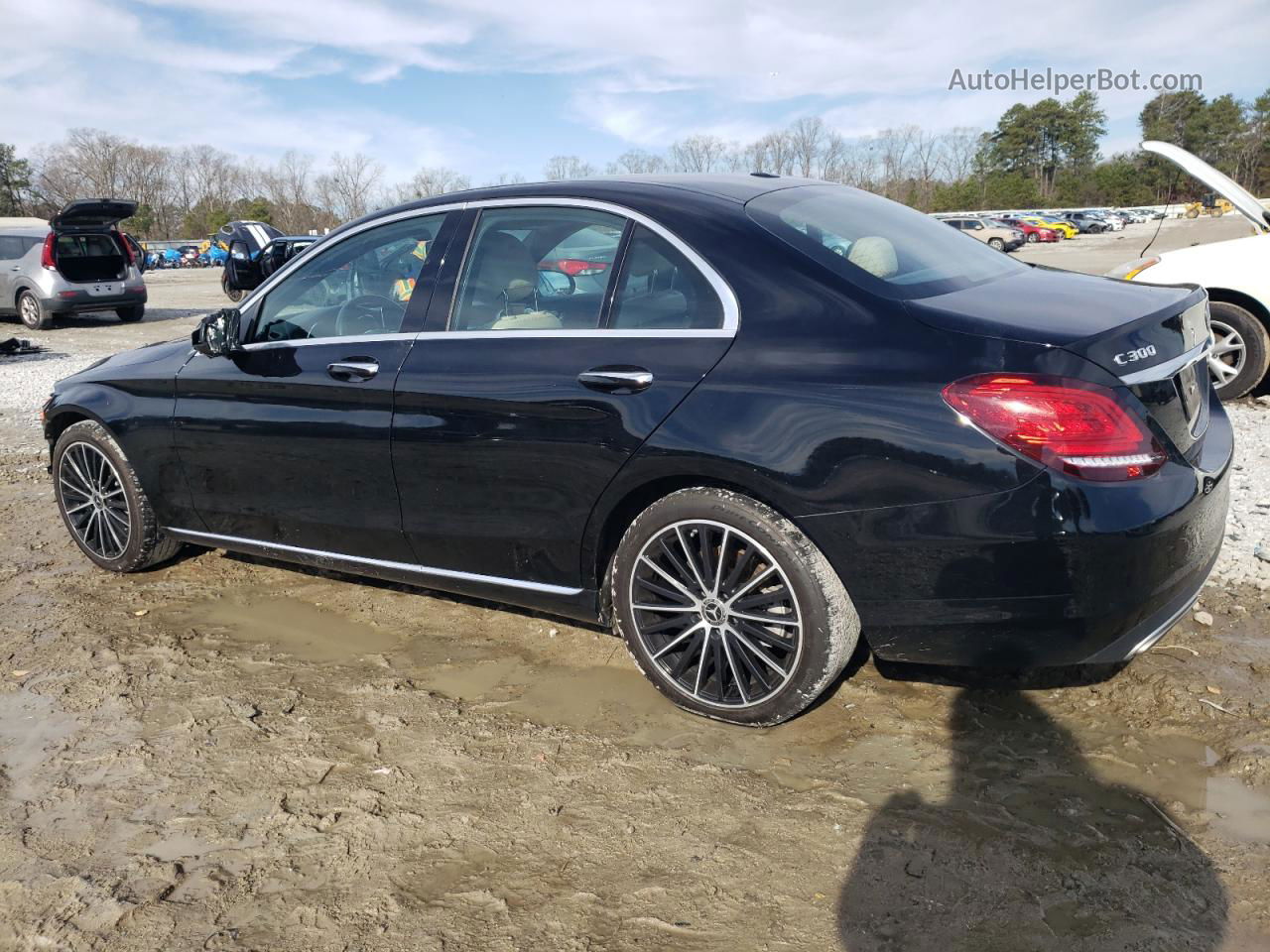 2019 Mercedes-benz C 300 Black vin: 55SWF8DB6KU287396