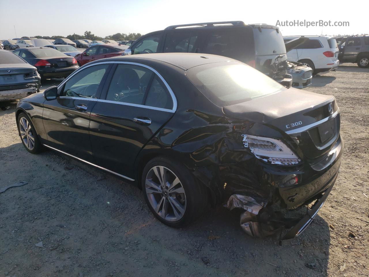 2019 Mercedes-benz C 300 Black vin: 55SWF8DB6KU287950