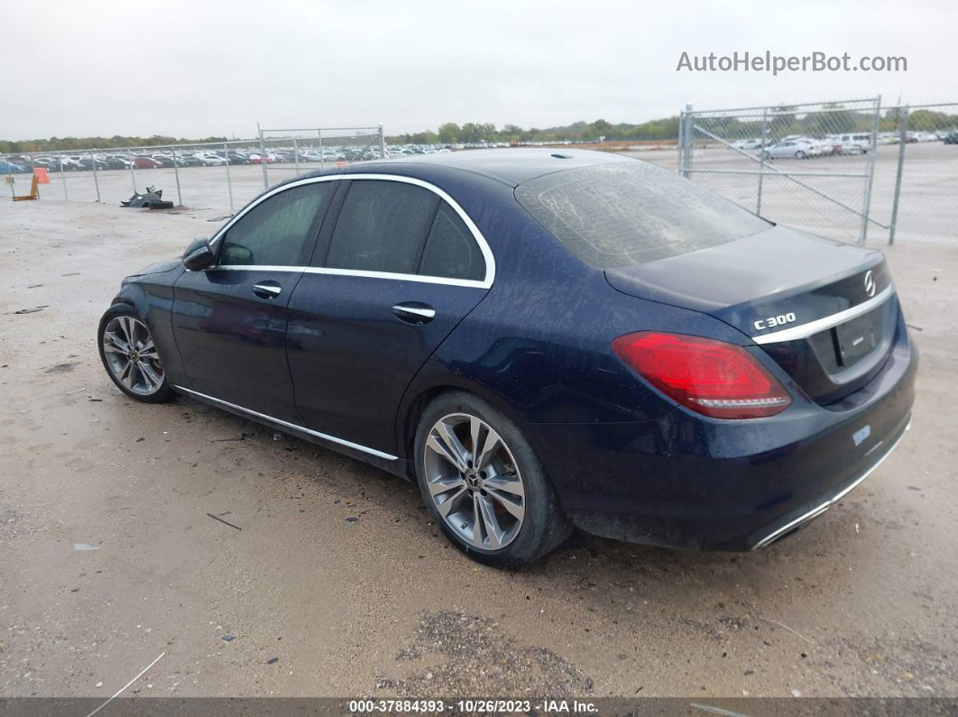 2019 Mercedes-benz C 300 Dark Blue vin: 55SWF8DB6KU288855