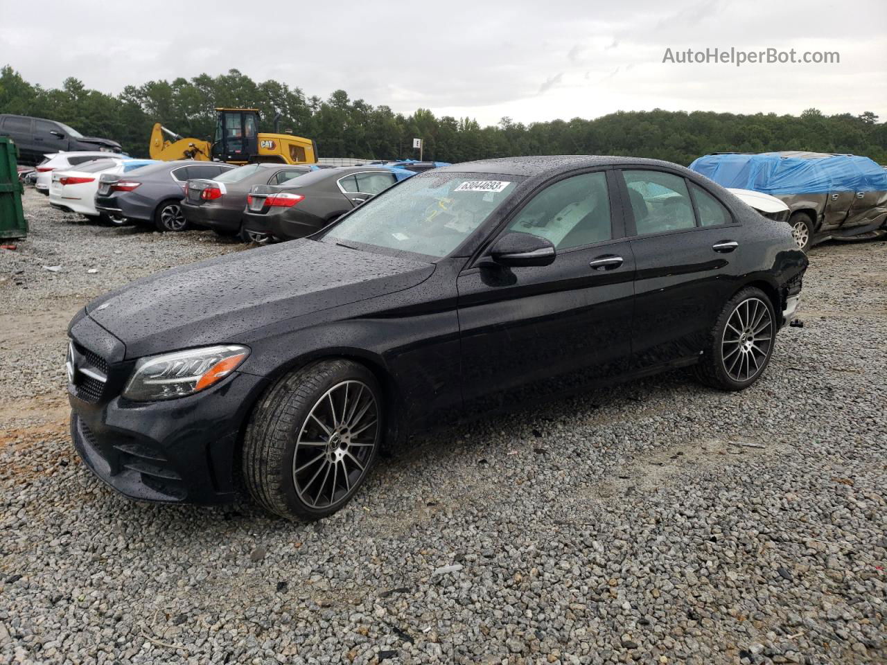 2019 Mercedes-benz C 300 Черный vin: 55SWF8DB6KU289410