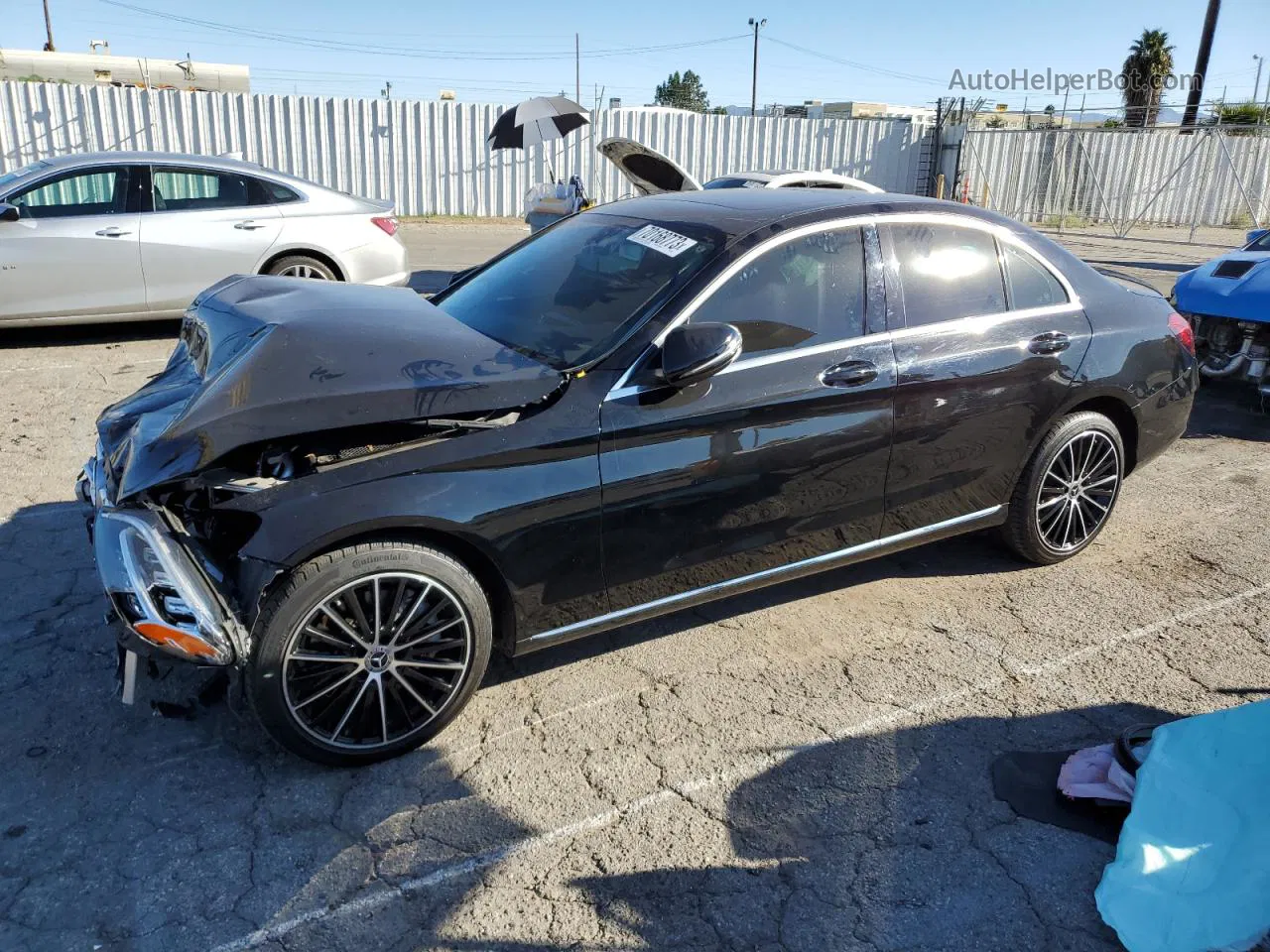 2019 Mercedes-benz C 300 Черный vin: 55SWF8DB6KU294753