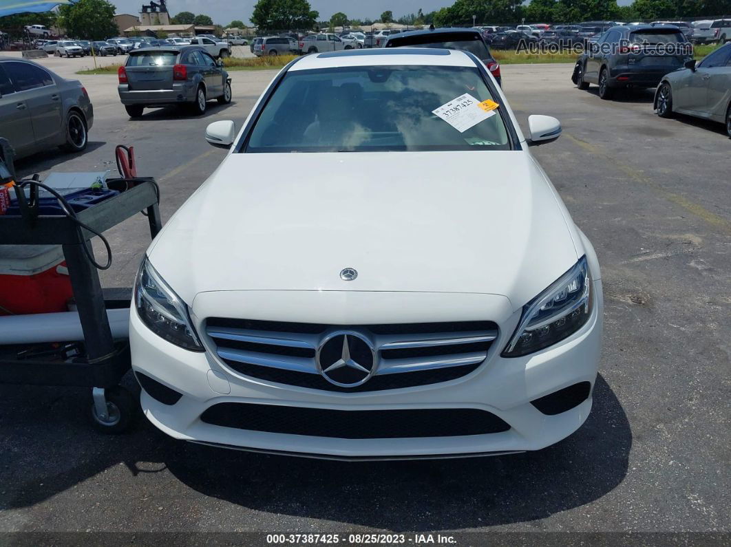 2019 Mercedes-benz C-class C 300 White vin: 55SWF8DB6KU295076