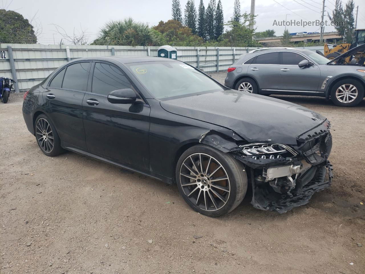 2019 Mercedes-benz C 300 Black vin: 55SWF8DB6KU303256