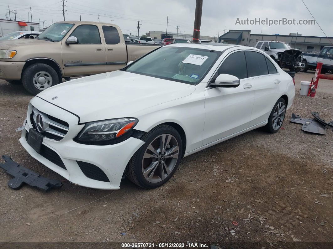 2019 Mercedes-benz C-class C 300 White vin: 55SWF8DB6KU308375