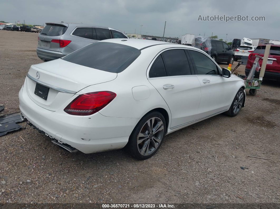 2019 Mercedes-benz C-class C 300 White vin: 55SWF8DB6KU308375