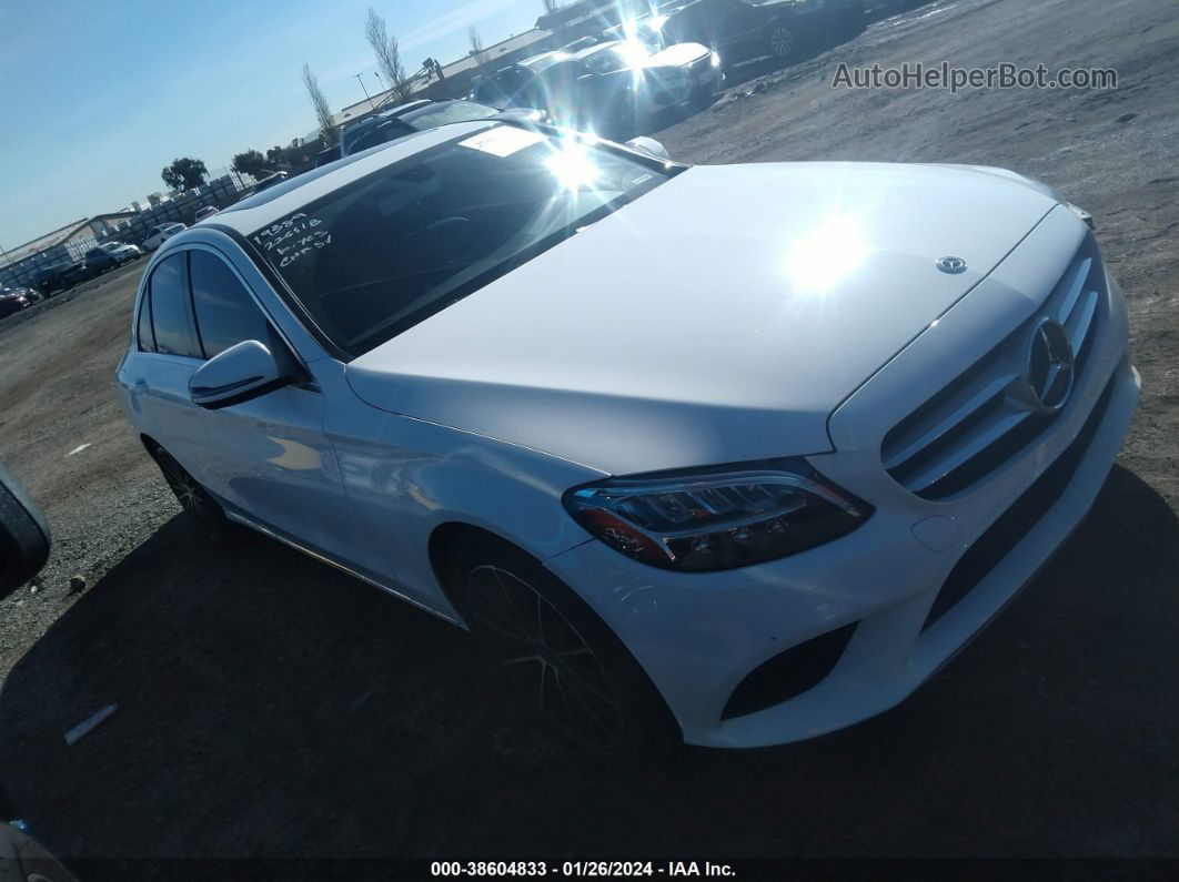 2019 Mercedes-benz C 300   White vin: 55SWF8DB6KU318906