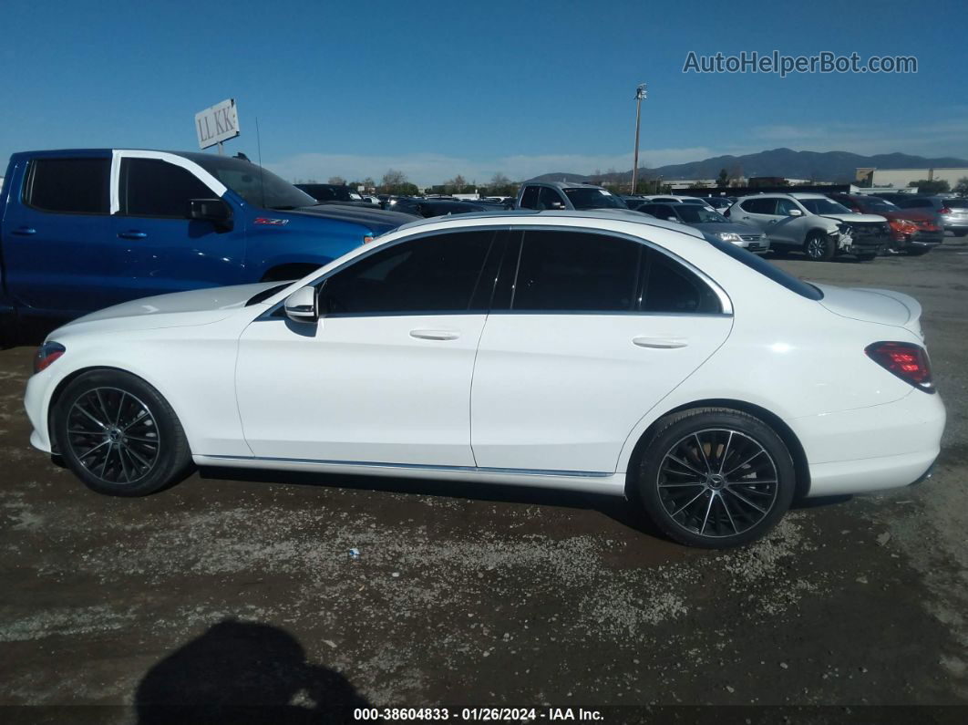 2019 Mercedes-benz C 300   White vin: 55SWF8DB6KU318906