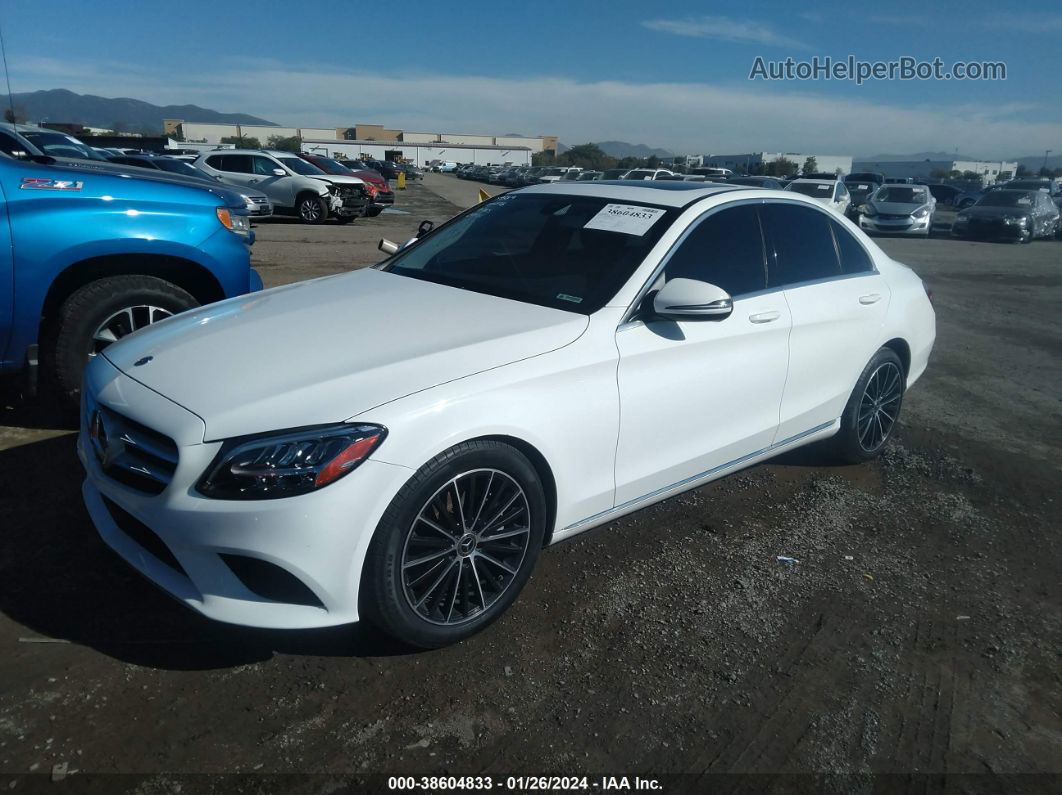 2019 Mercedes-benz C 300   White vin: 55SWF8DB6KU318906