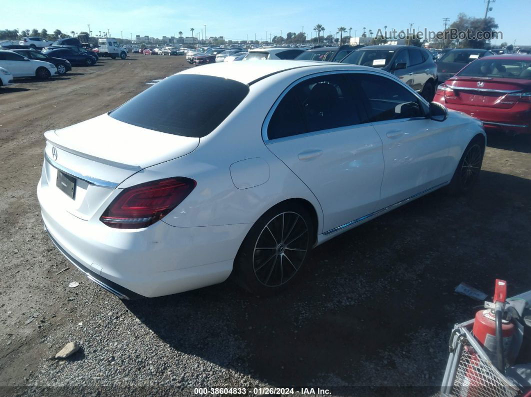 2019 Mercedes-benz C 300   White vin: 55SWF8DB6KU318906