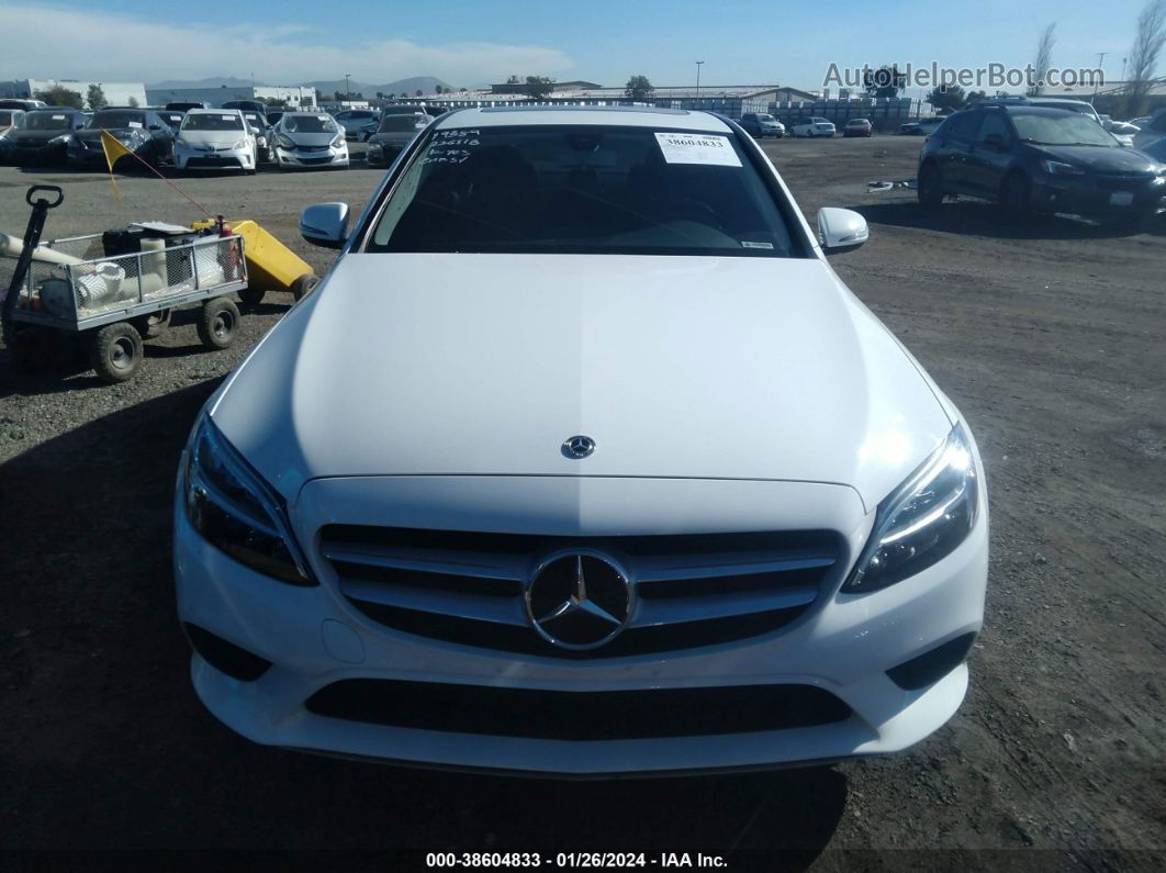 2019 Mercedes-benz C 300   White vin: 55SWF8DB6KU318906