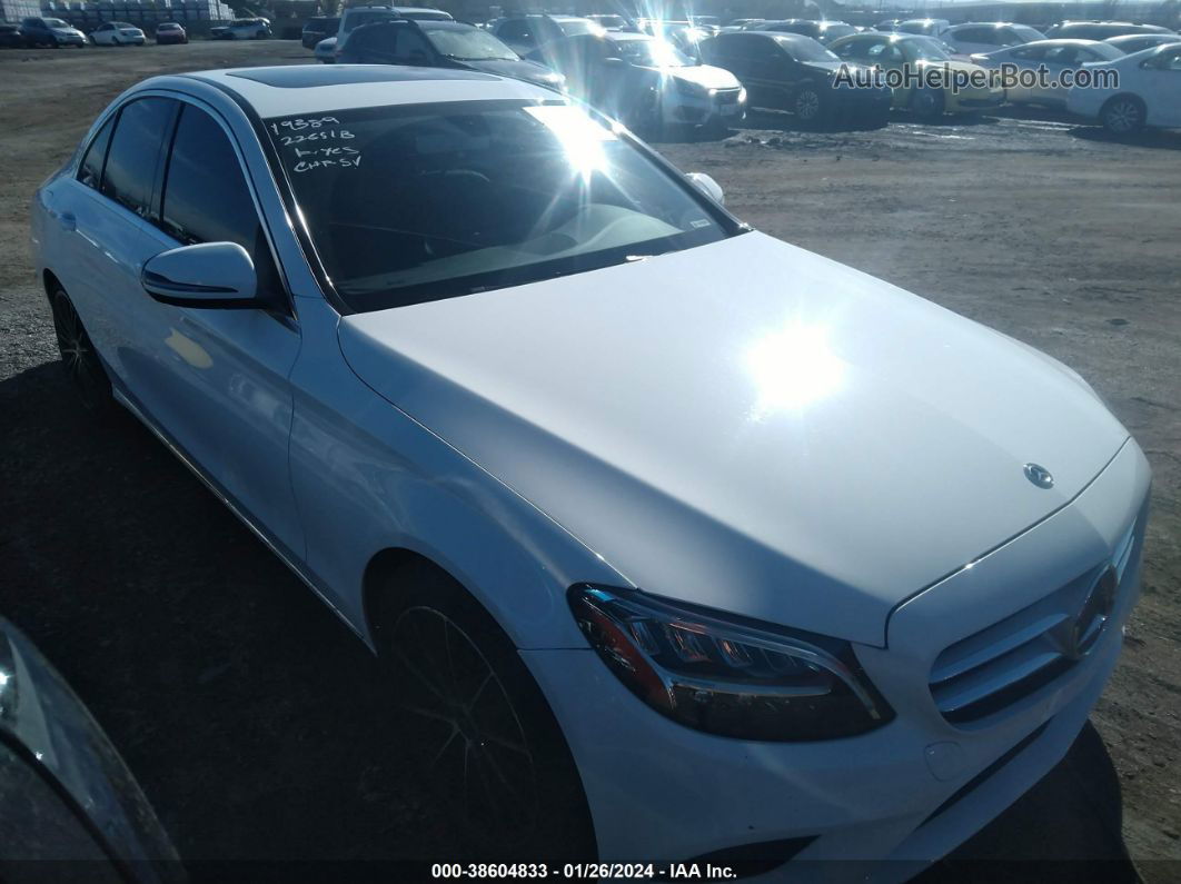 2019 Mercedes-benz C 300   White vin: 55SWF8DB6KU318906