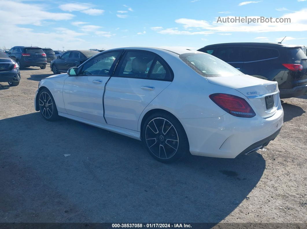 2019 Mercedes-benz C 300   White vin: 55SWF8DB7KU292087