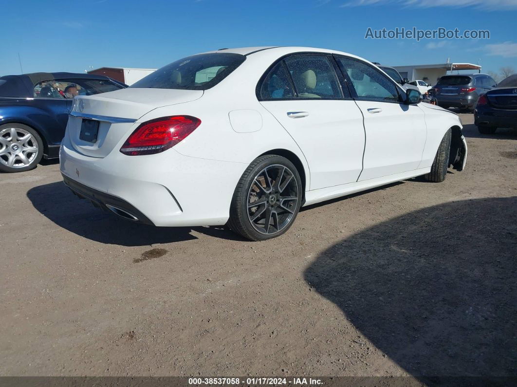 2019 Mercedes-benz C 300   White vin: 55SWF8DB7KU292087