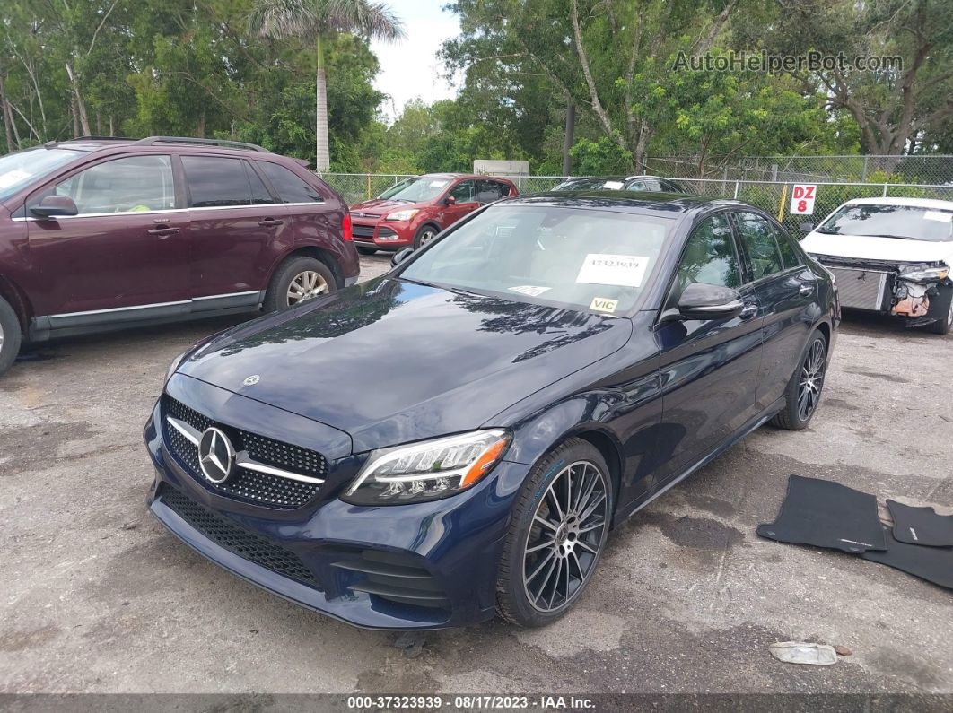 2019 Mercedes-benz C-class C 300 Dark Blue vin: 55SWF8DB7KU295118