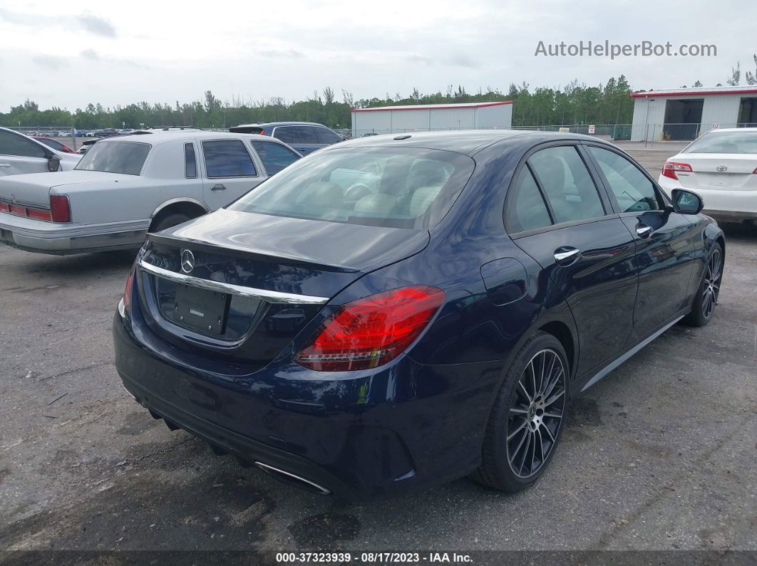 2019 Mercedes-benz C-class C 300 Темно-синий vin: 55SWF8DB7KU295118