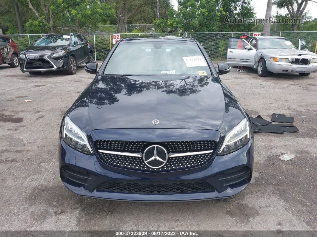 2019 Mercedes-benz C-class C 300 Dark Blue vin: 55SWF8DB7KU295118