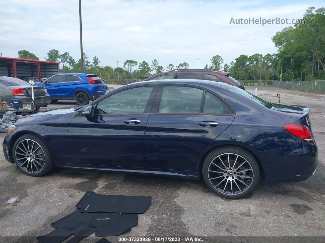 2019 Mercedes-benz C-class C 300 Dark Blue vin: 55SWF8DB7KU295118