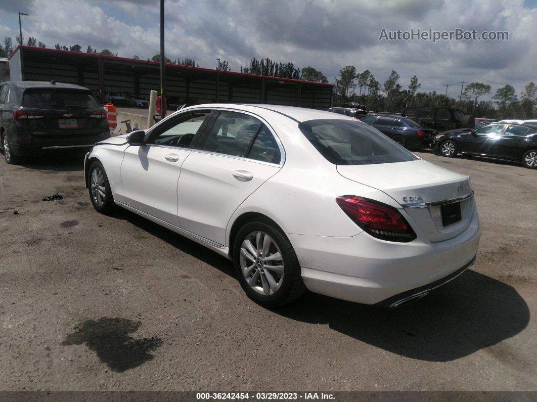 2019 Mercedes-benz C 300 White vin: 55SWF8DB7KU295233