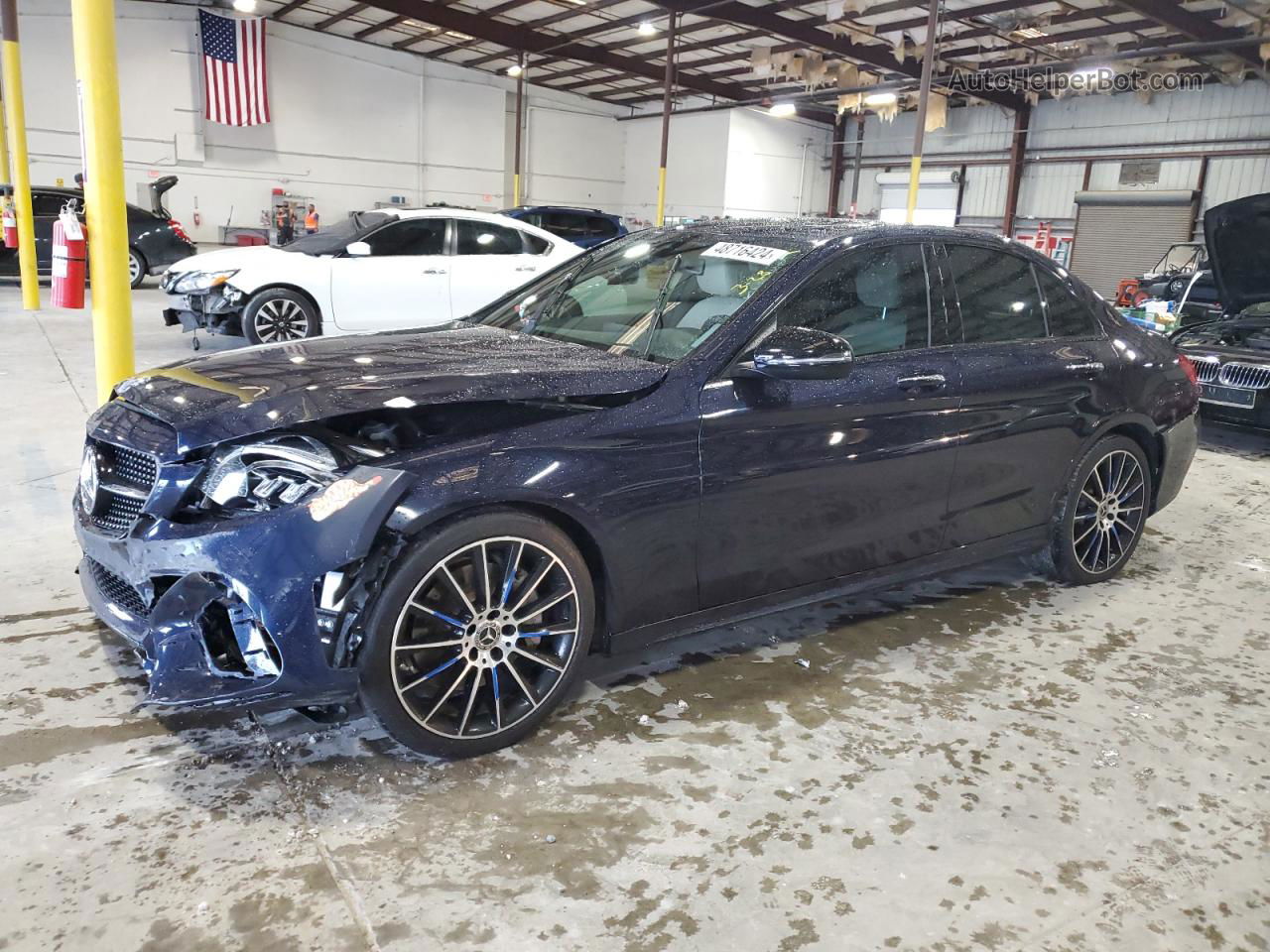 2019 Mercedes-benz C 300 Blue vin: 55SWF8DB7KU297421