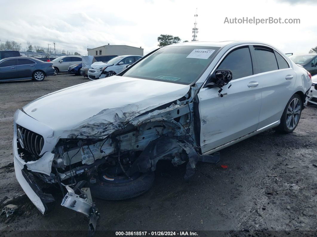 2019 Mercedes-benz C 300   White vin: 55SWF8DB7KU300916