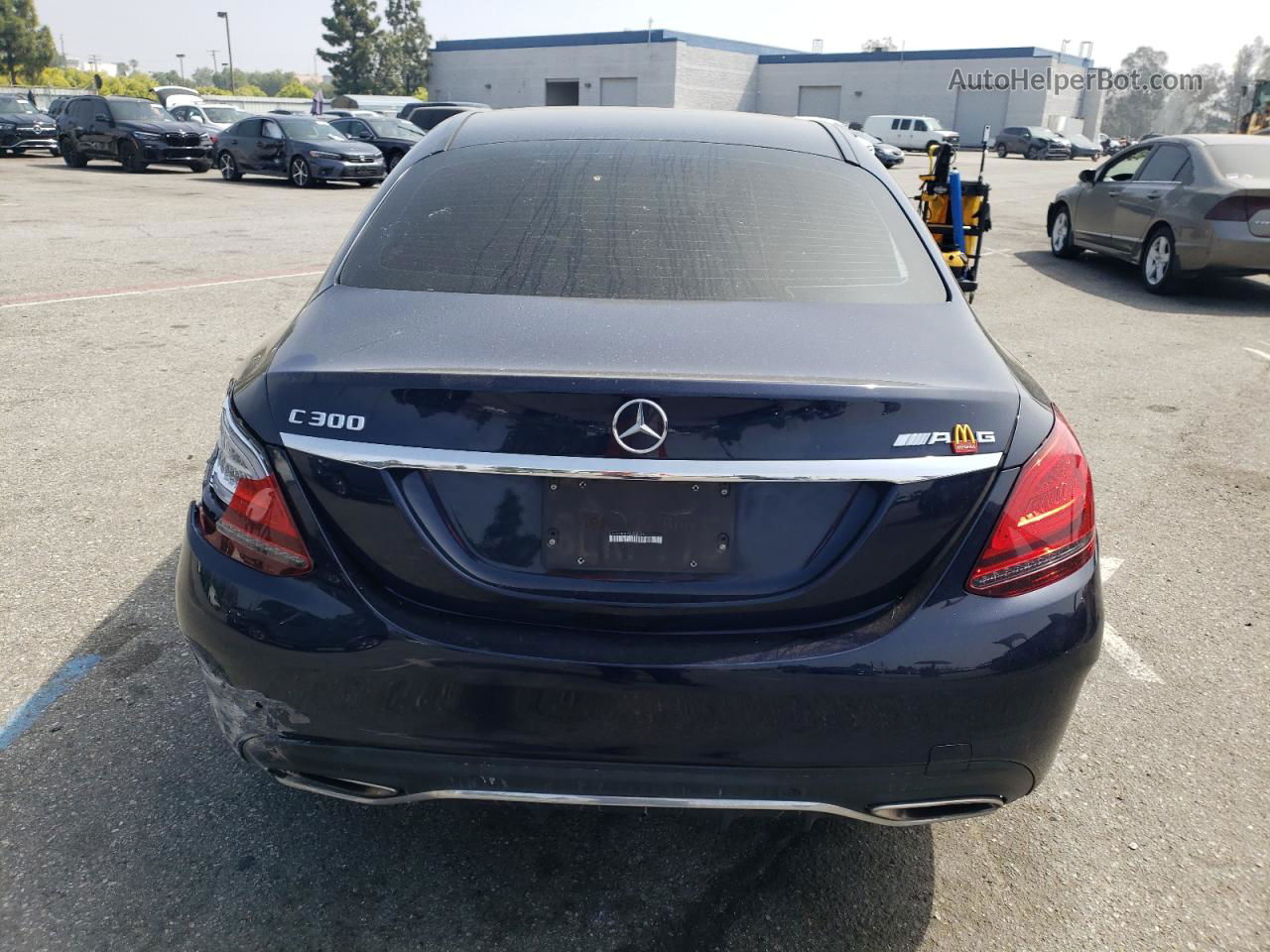 2019 Mercedes-benz C 300 Blue vin: 55SWF8DB7KU308319