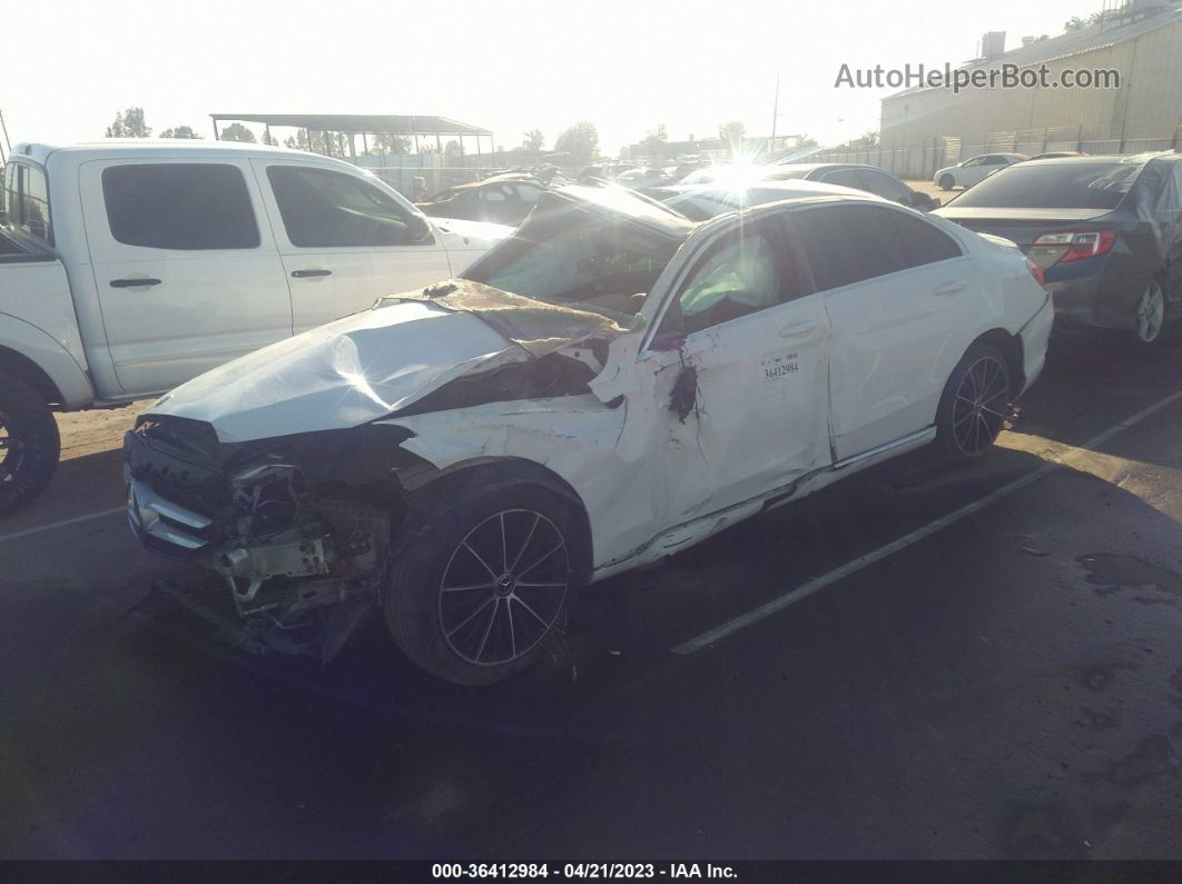 2019 Mercedes-benz C 300 White vin: 55SWF8DB7KU314895