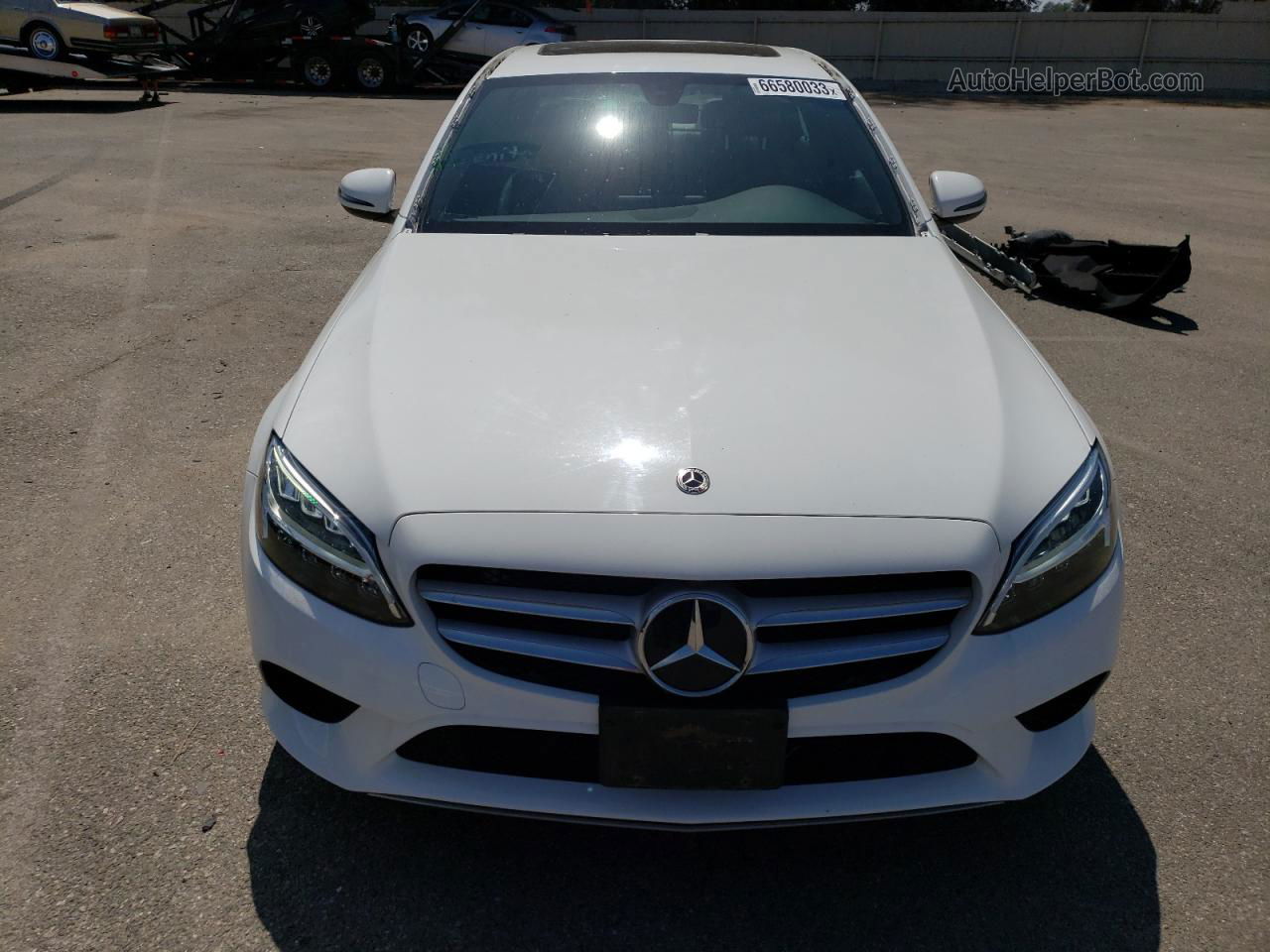 2019 Mercedes-benz C 300 White vin: 55SWF8DB7KU315920