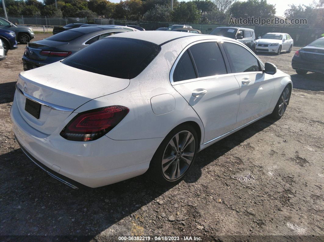 2019 Mercedes-benz C-class C 300 White vin: 55SWF8DB7KU317232